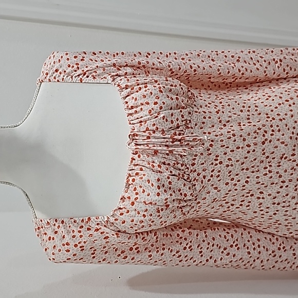 Cotton Candy LA pink floral summer dress, Size M open tie back pink red - Picture 7 of 13